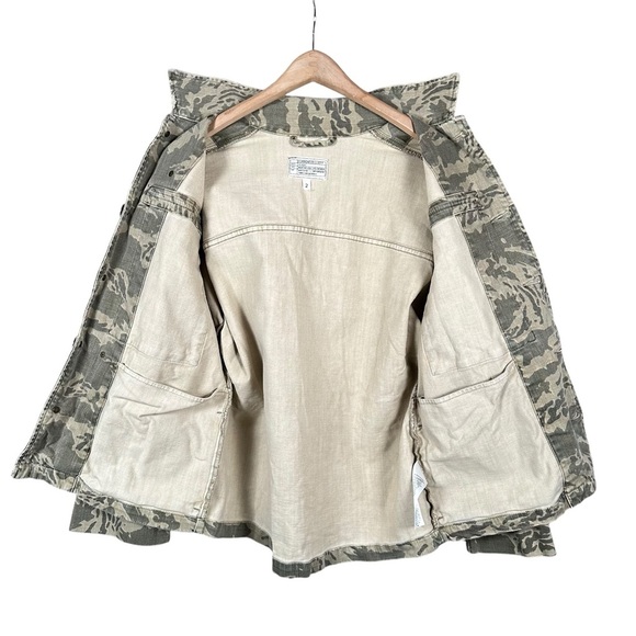 CURRENT ELLIOTT The Militia Utility Canvas Jacket in Broken Camo - Picture 10 of 14